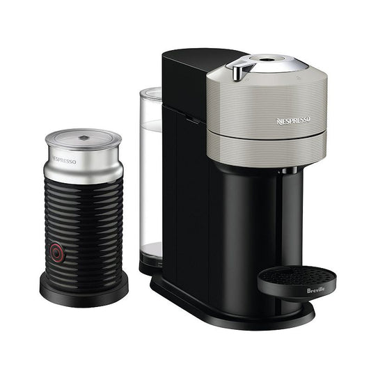 Vertuo Next Coffee and Espresso Maker in Light Gray plus Aeroccino3 Milk Frother in Black  BNV550GRY1BUC1