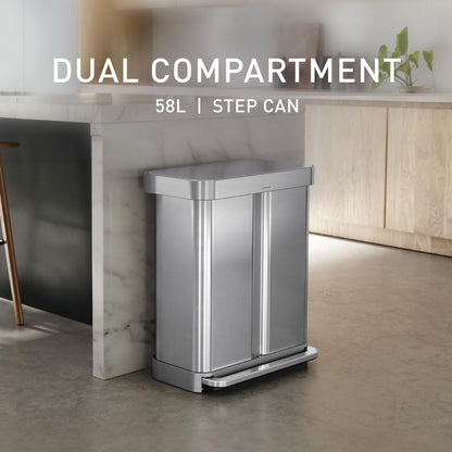 Simplehuman 58l Dual Step