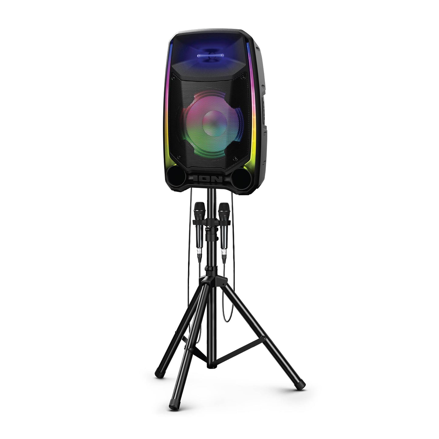 ION Audio Total PA Ultimate 650W Bluetooth PA Speaker System with Lights and 2 Microphones