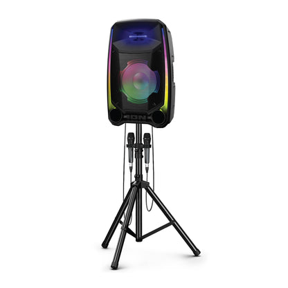 ION Audio Total PA Ultimate 650W Bluetooth PA Speaker System with Lights and 2 Microphones
