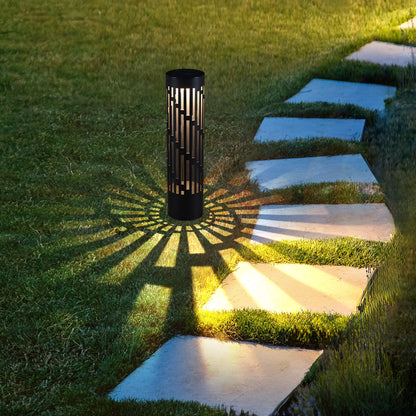 Test Rite Solar Bollard Rotating Pathway Light 4-Pack