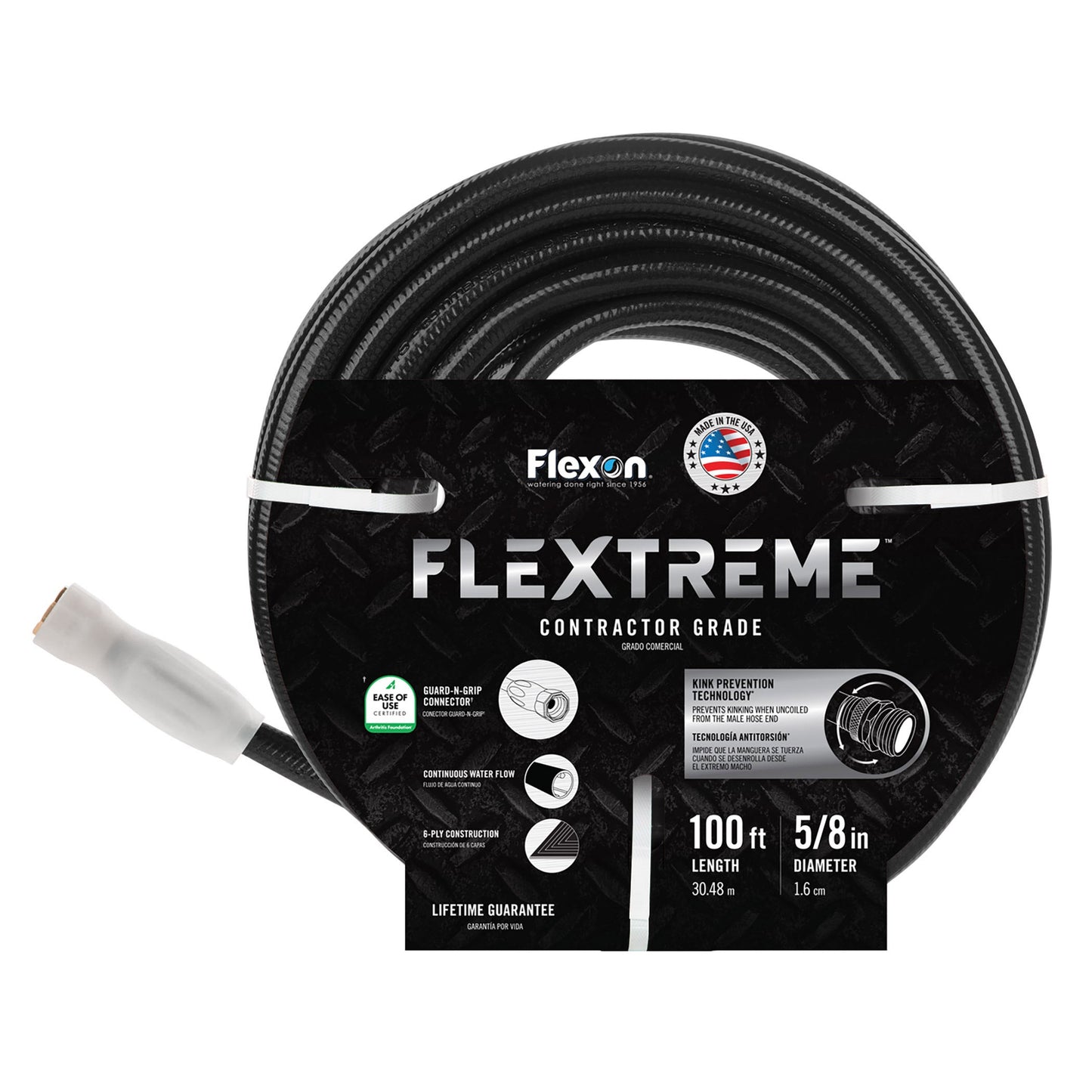 Flexon Contractor Grade 100 ft. Hose with Guard & Grip