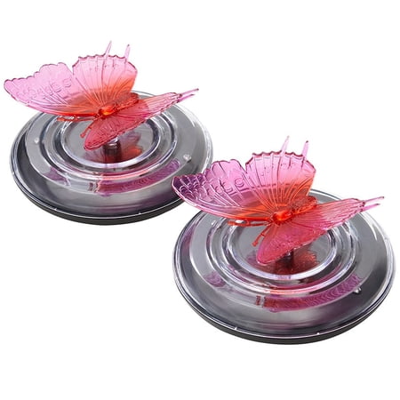 Solar Floating Color-Changing Lights - Butterfly or Dragonfly Set of 2