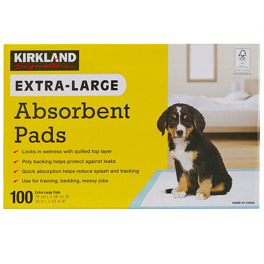 Kirkland Signature Absorbent Pet Training Pads, 100-count