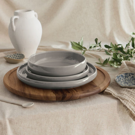 Safdie Alma Dinnerware Set, 12-Piece Gray