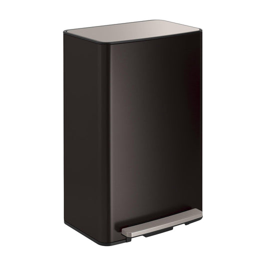 Kohler 47L Kitchen Step Can, Black Stainless Steel