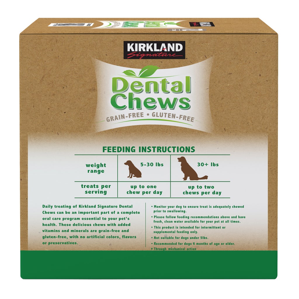 Kirkland Signature Dental Chews for Dogs, 72-count
