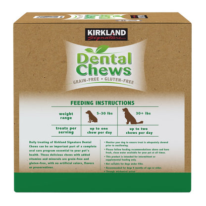 Kirkland Signature Dental Chews for Dogs, 72-count