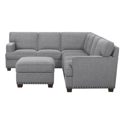 Emilee Fabric Sectional - Gray