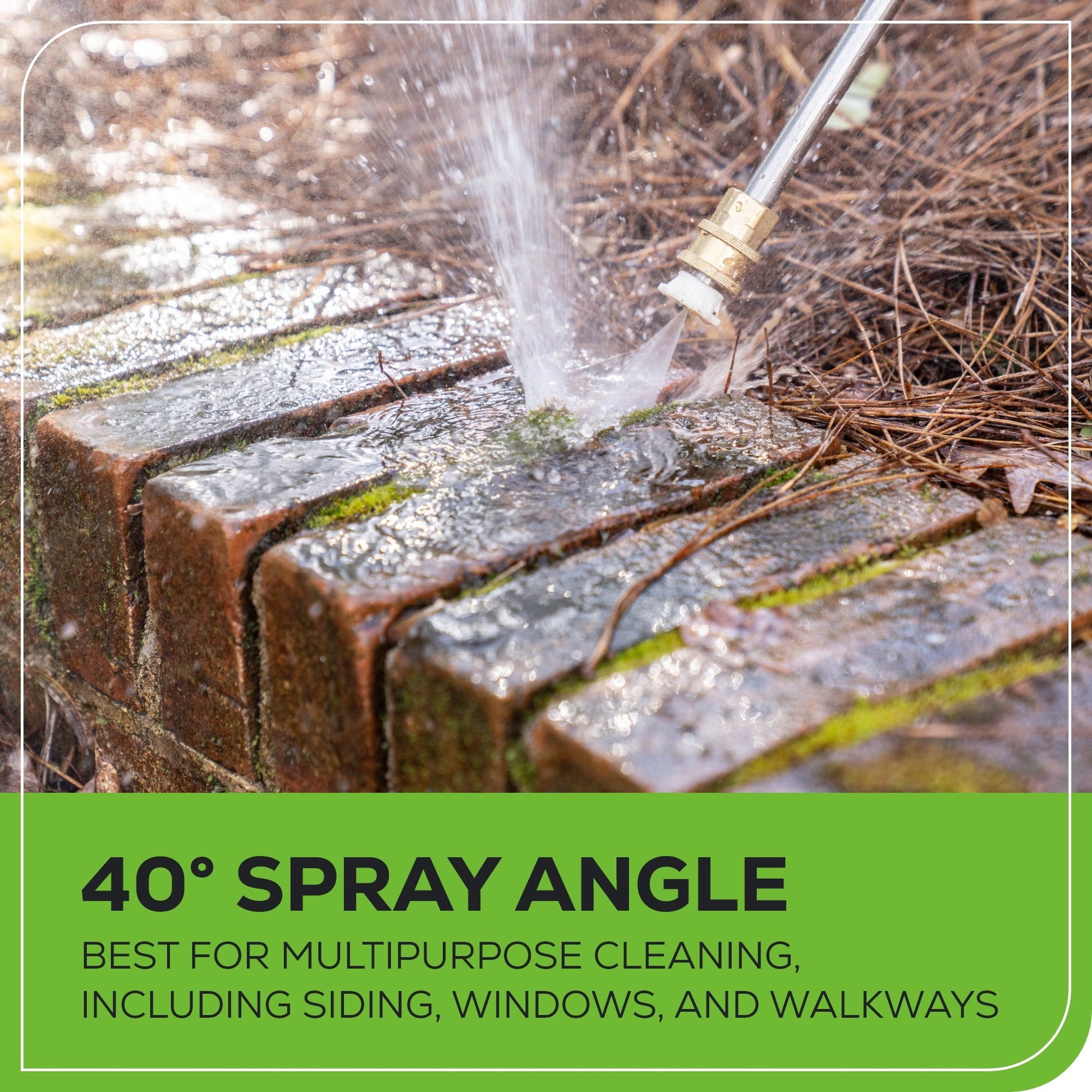 Greenworks GPW2000 Pressure Washer In Use