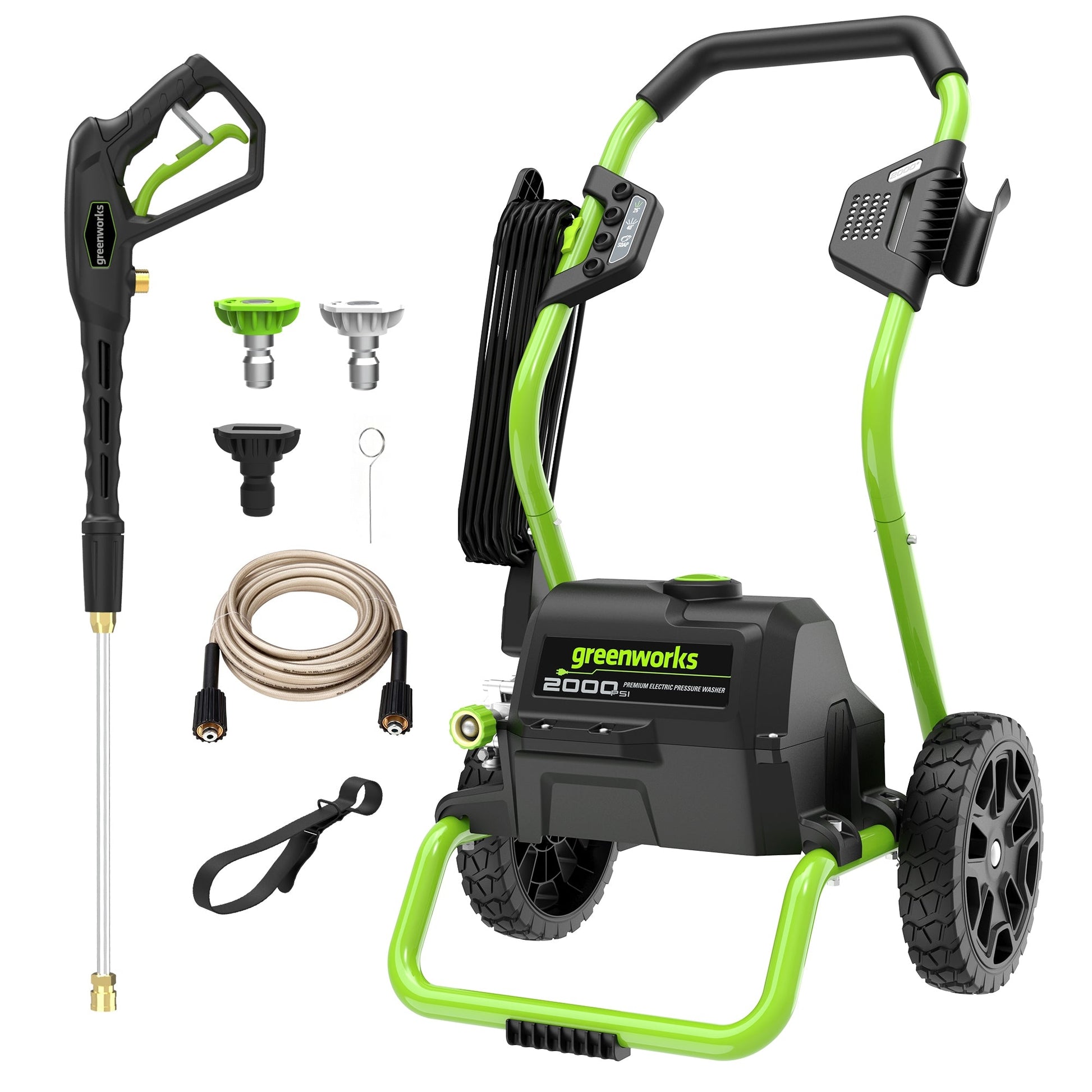 Greenworks GPW2000 2000 PSI Pressure Washer Kit View