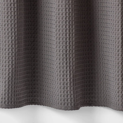 72"x72" Waffle Weave Shower Curtain Dark Gray - Threshold