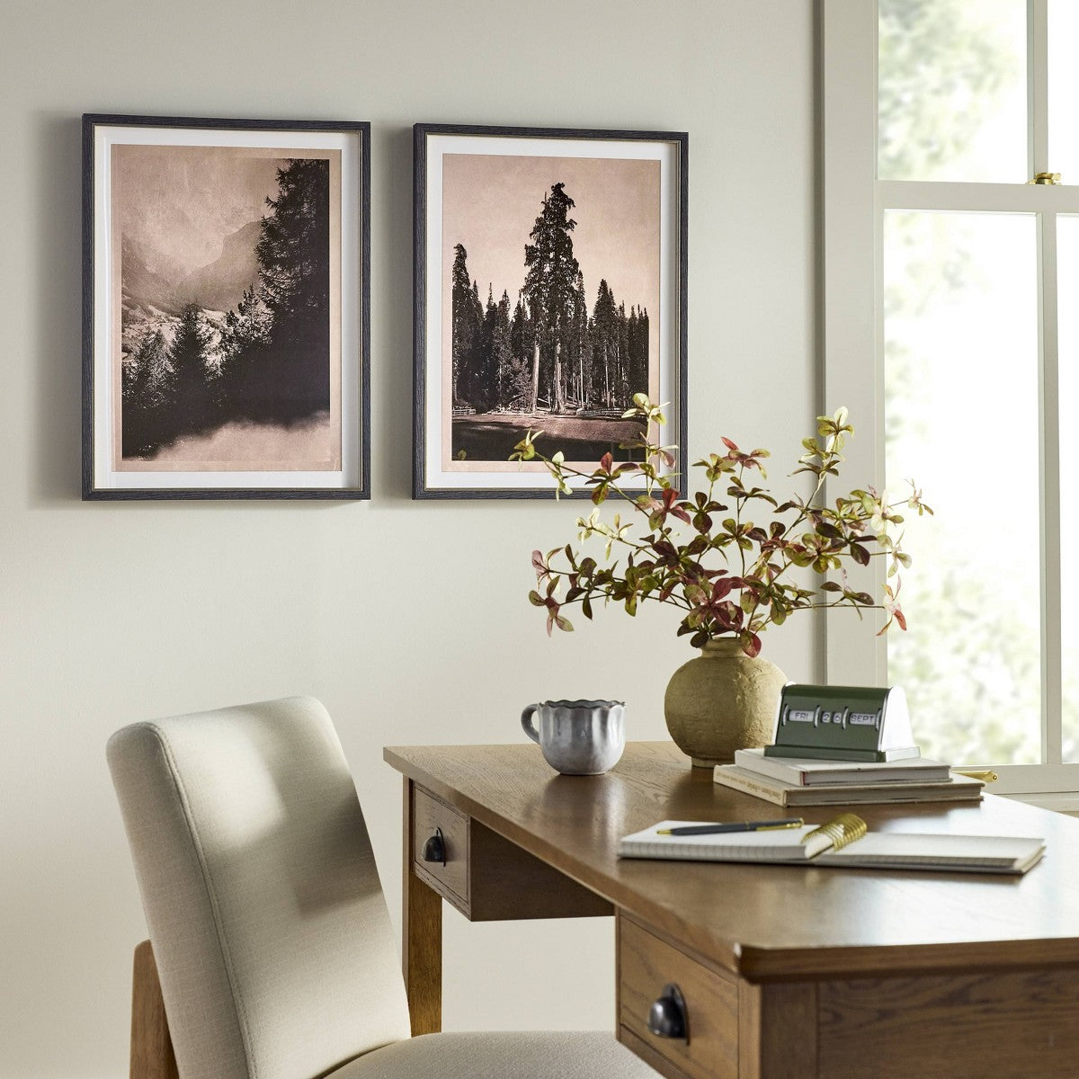 2pc 18"x24" Vertical Vintage Tree Wall Art Set - Hearth & Hand with Magnolia