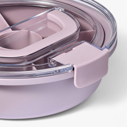 Personal Round Plastic Snacklebox Lavender - Figmint