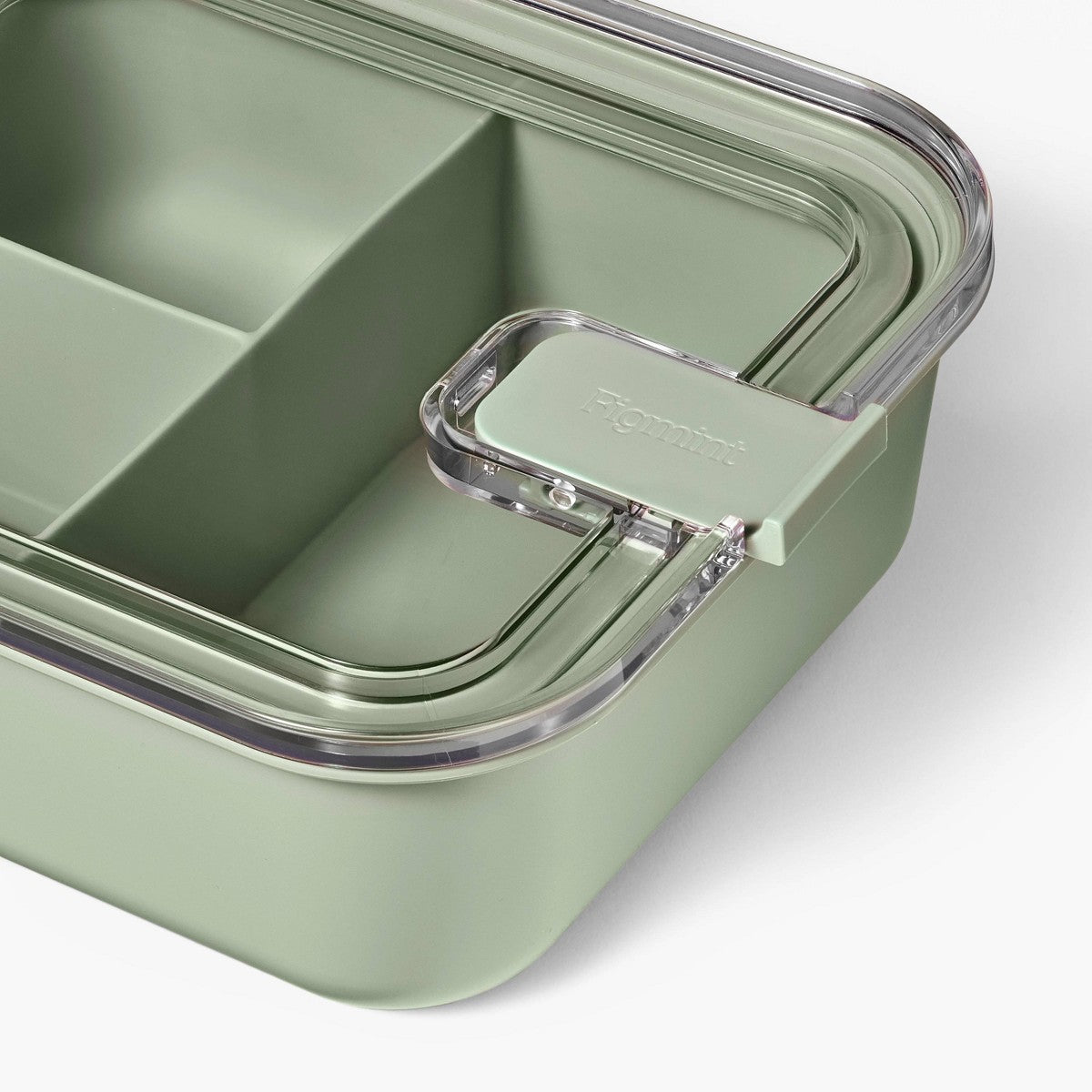 Personal Plastic Snacklebox Sage Green - Figmint