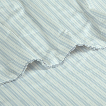 Twin Microfiber Sheet Set Blue Stripe