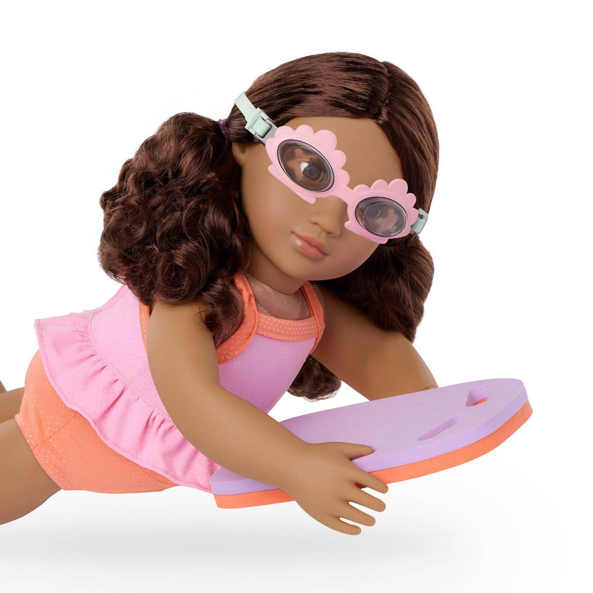 Our Generation Mermaid Tales Swim Fin and Accessories for 18" Dolls: 7-Piece Beach Set with Bath Accessories
