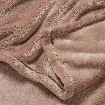 Twin/Twin XL Microplush Blanket Brown - Threshold
