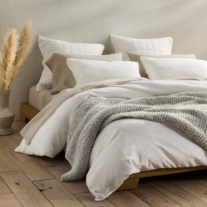 Full/Queen Chunky Knit Bed Blanket Marled Gray - Casaluna: Acrylic Sweater Knit, Machine Washable, No Style Assigned