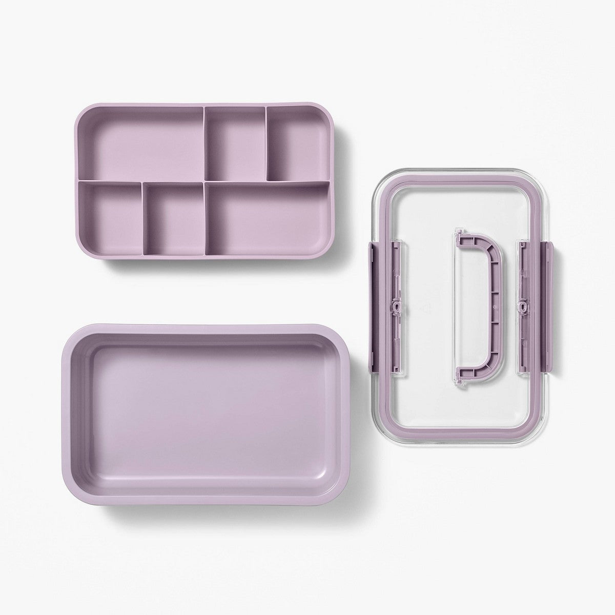 Large Plastic Snacklebox Lavender - Figmint