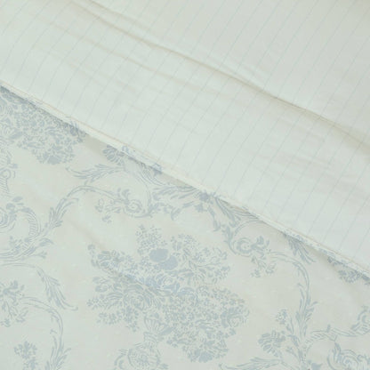 Twin Ruffle Comforter Set Blue Floral