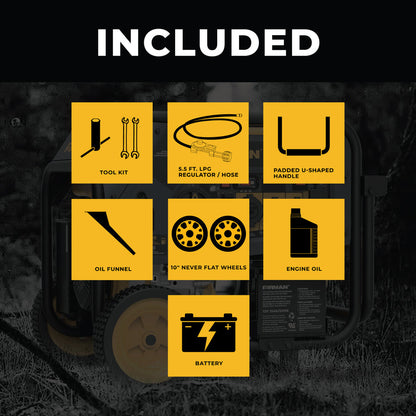 FIRMAN H07552 Generator Included Accessories
