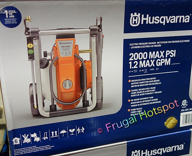 Husqvarna 2000 PSI Electric Pressure Washer