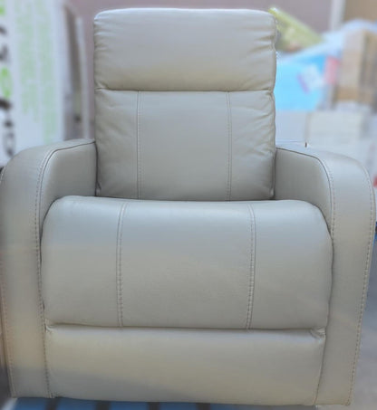 Gilman Creek Furniture Mason Leather Power Recliner with Power Headrest - Taupe