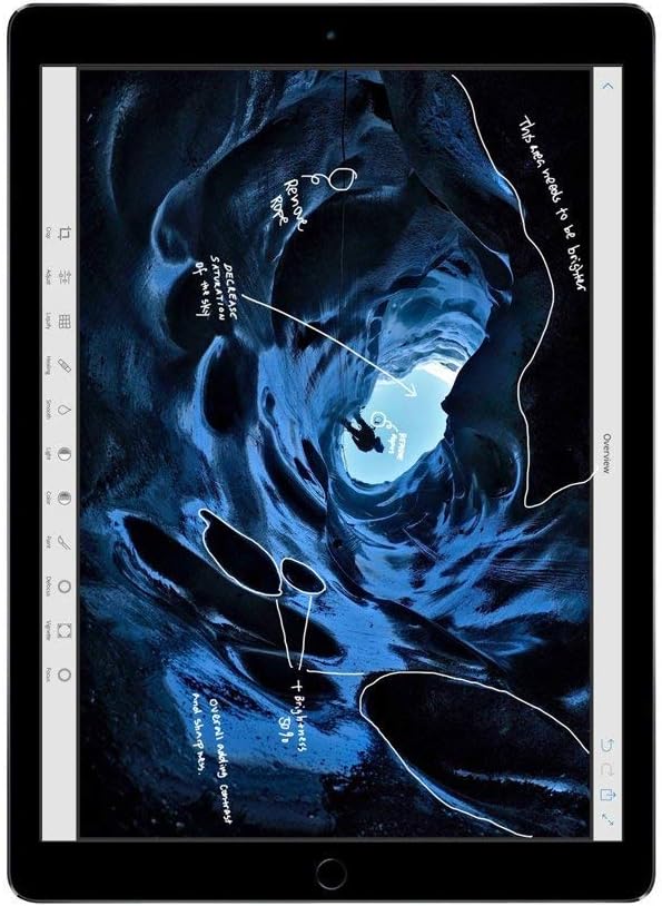 Apple iPad Pro (1st Generation, 12.9-inch, 2015), 128GB, Wi-Fi + Cellular, Space Gray