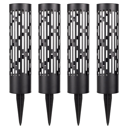 Test Rite Solar Bollard Rotating Pathway Light 4-Pack