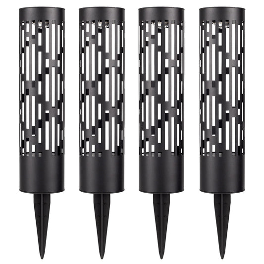 Test Rite Solar Bollard Rotating Pathway Light 4-Pack