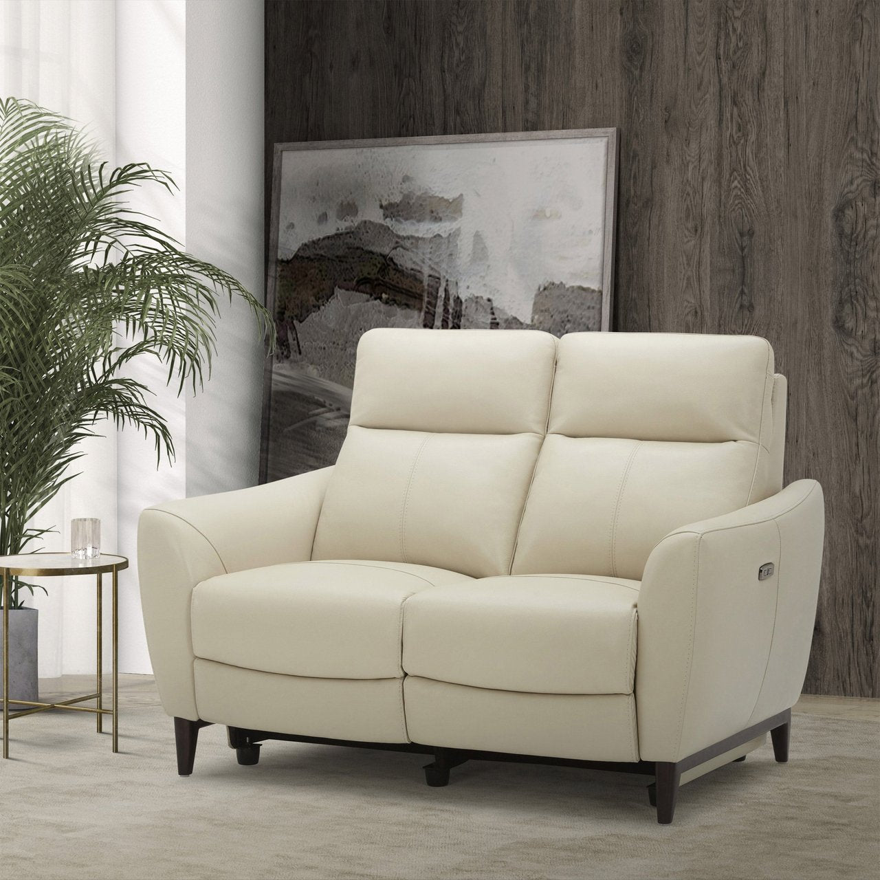 Harvey LTHR PWR Loveseat