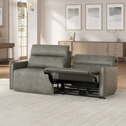 Keira Leather Power Sofa