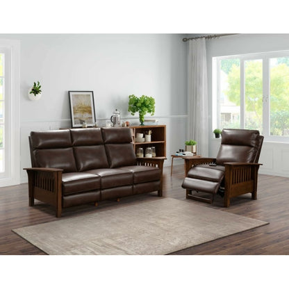 Keira Leather Power Sofa