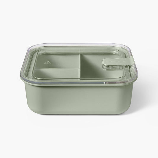 Personal Plastic Snacklebox Sage Green - Figmint