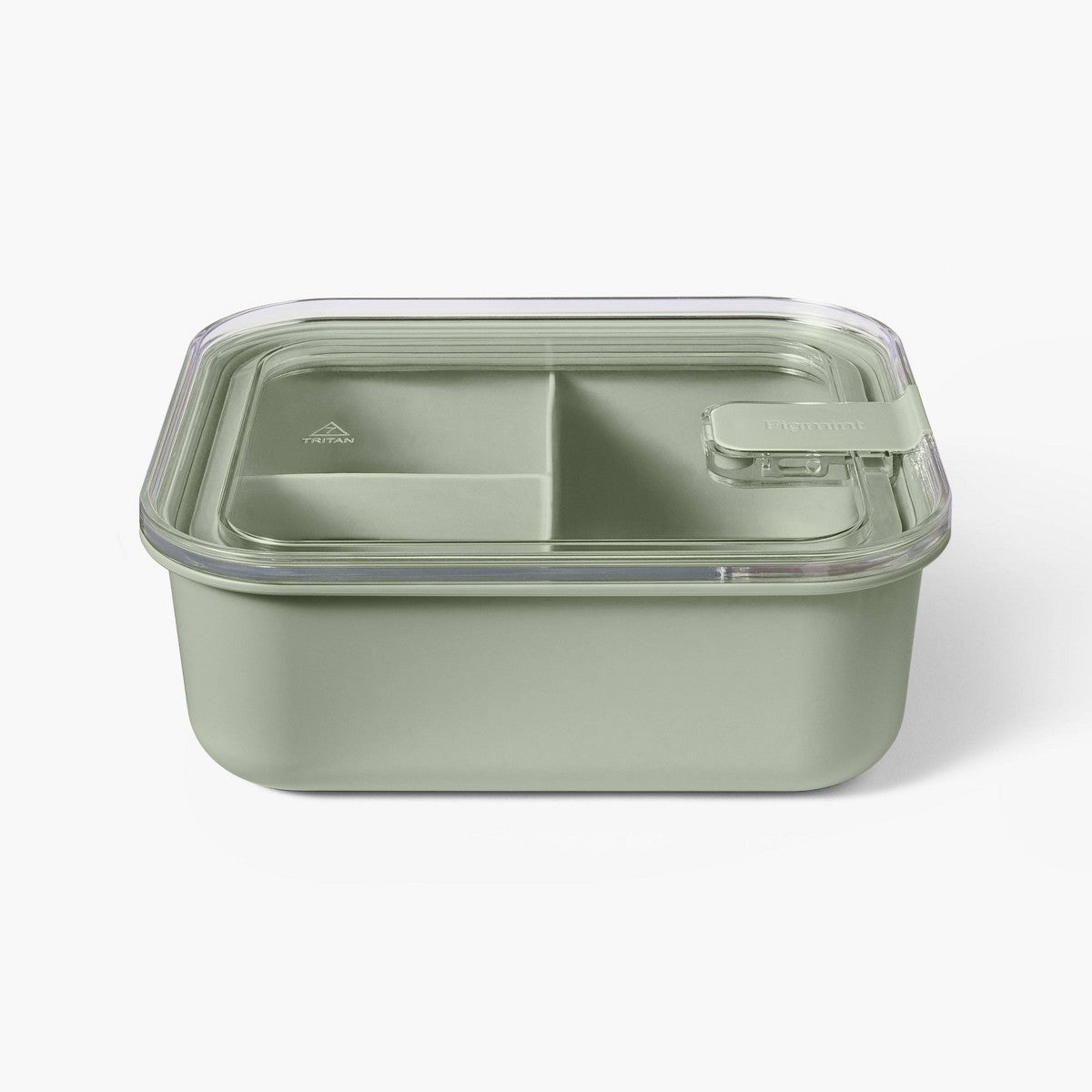 Personal Plastic Snacklebox Sage Green - Figmint