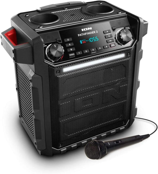 ION Audio Pathfinder II 100W All-Weather Bluetooth Speaker with Microphone