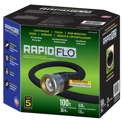 Teknor Rapid Flo Compact Garden Hose  5/8 Inch x 100 Foot