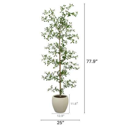 Faux 6.5' Black Olive Tree