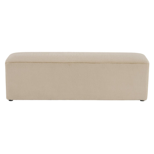 Christopher Knight Home Almond Long Plush Ottoman Bench