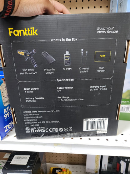 Fanttik W10 APEX Mini Chainsaw