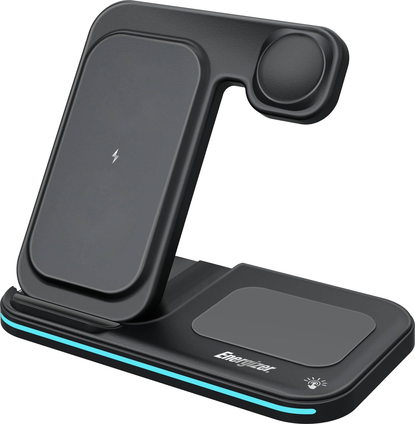 Energizer Ultimate 15W 3-in-1 Foldable Wireless Charging Pad - Black