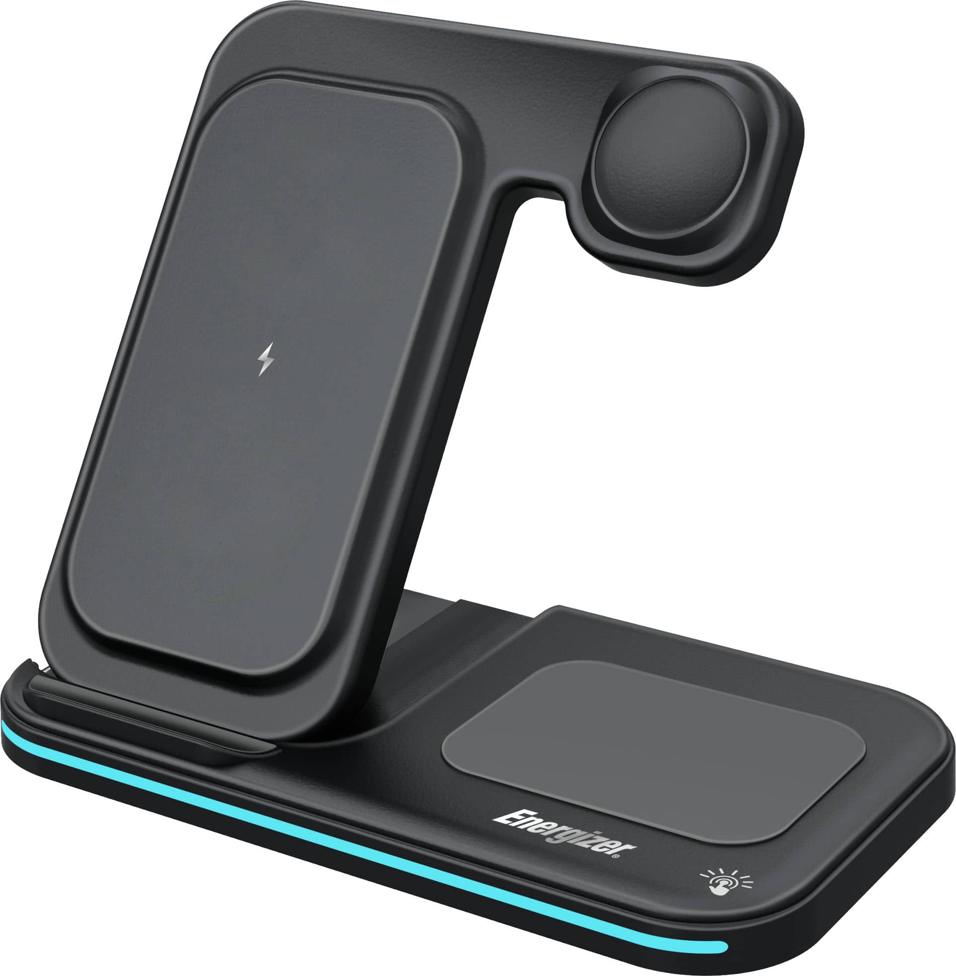 Energizer Ultimate 15W 3-in-1 Foldable Wireless Charging Pad - Black