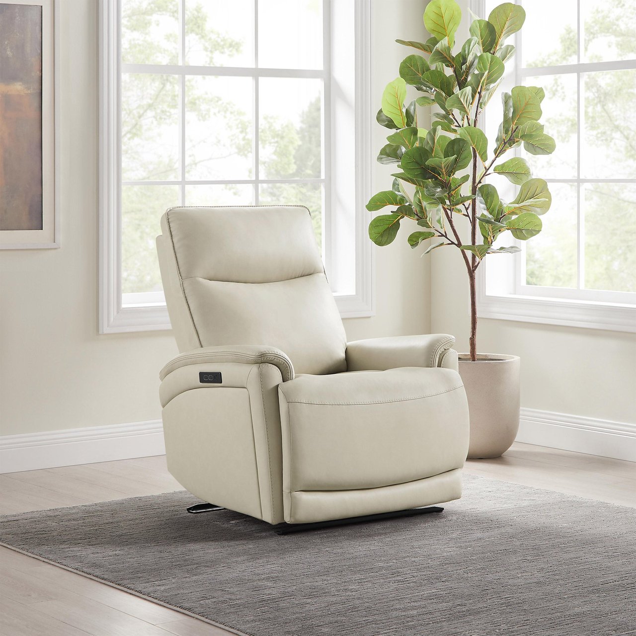 Gilman Creek Sanders Leather Power Recliner