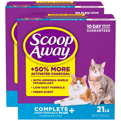 Scoop Away Complete Performance Plus Clumping Cat Litter, 42 lb
