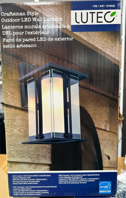 Lutec Craftsman Style Outdoor LED Coach Light