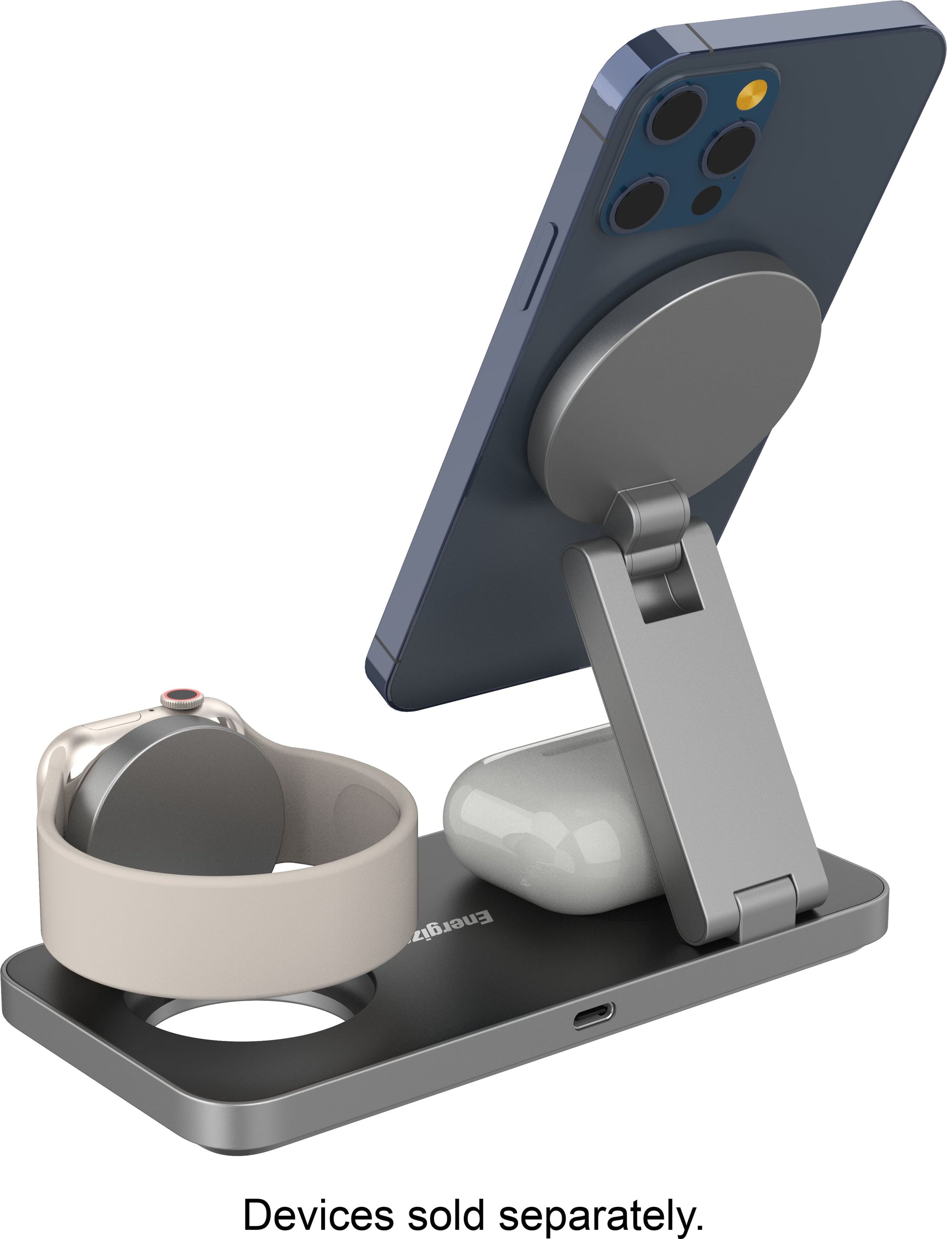 Energizer Ultimate 15W 3-in-1 Magnetic Wireless Charging Stand - Black