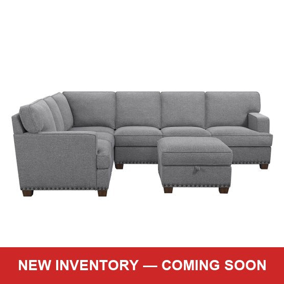 Emilee Fabric Sectional - Gray