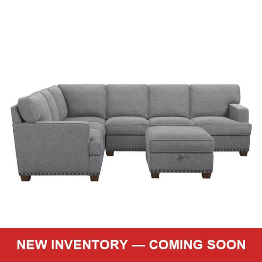 Emilee Fabric Sectional - Gray