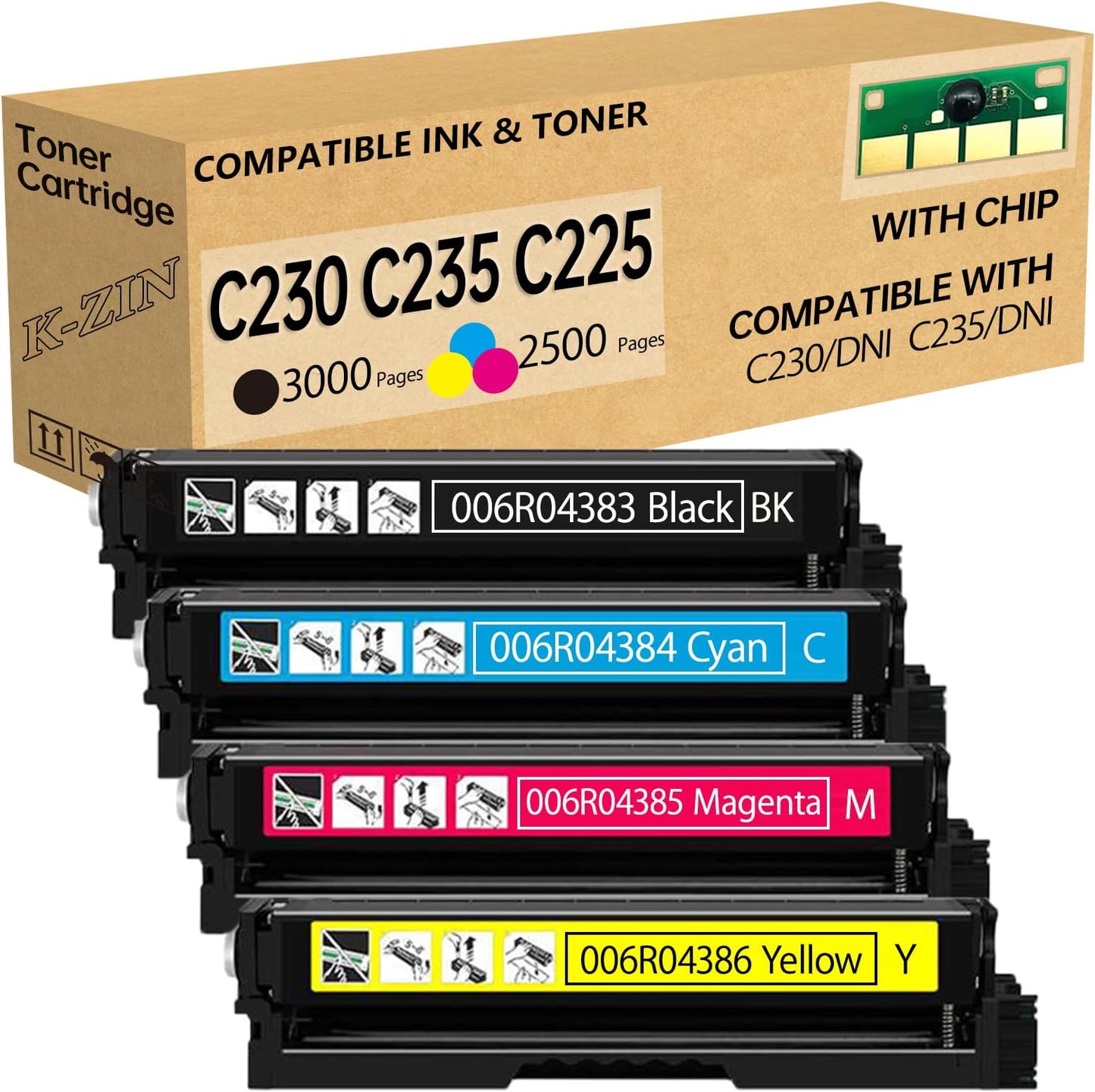 Brother laser Printer Black Toner Cartridge Toner Compatible c230 c235